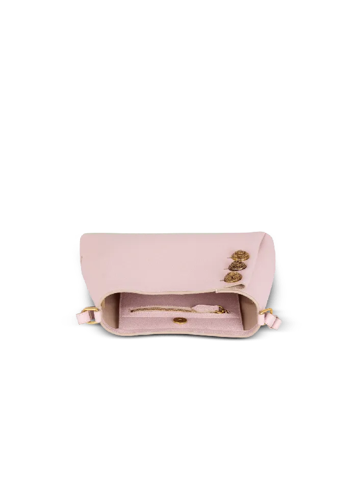 Balmain Emblegraveme Shoulder Bag In Grained Calfskin Pink Women Shoulder Bags