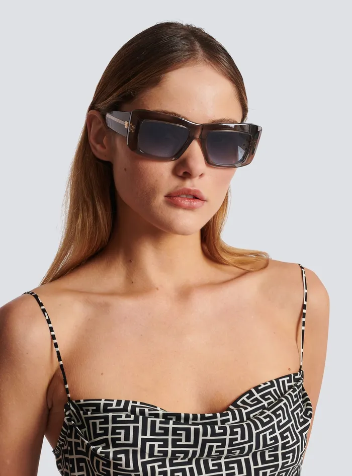 Balmain Envie Sunglasses Grey WomenMen Eyewear
