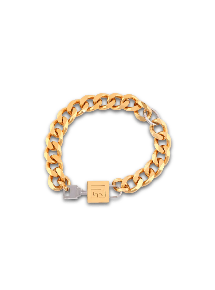Balmain KeyandLock Necklace Gold Men Fashion Jewelry