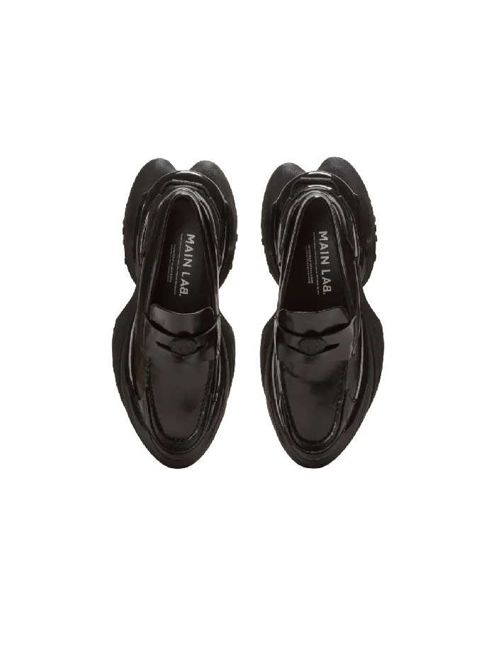 Balmain Main Lab Unicorn Glazed Loafer Sneakers Black Men Sneakers