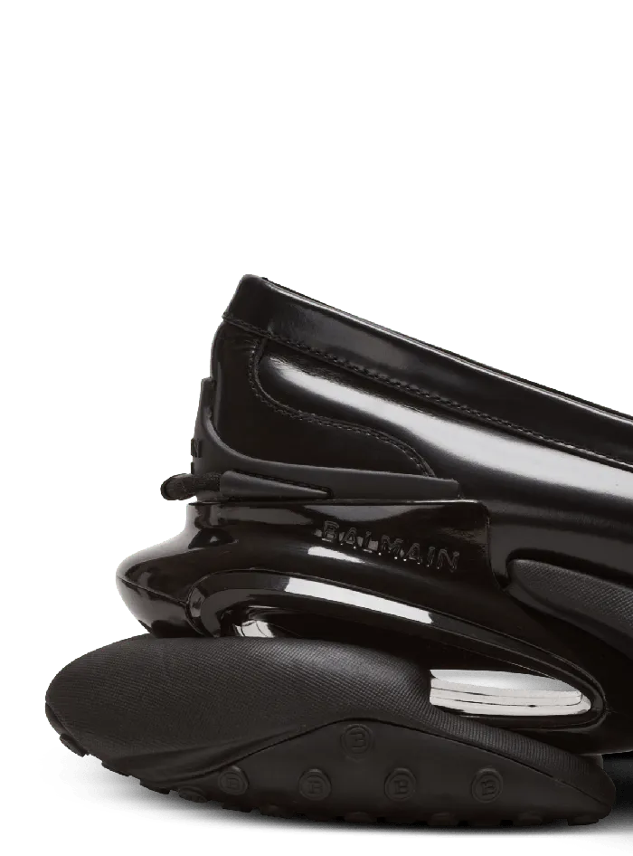 Balmain Main Lab Unicorn Glazed Loafer Sneakers Black Men Sneakers