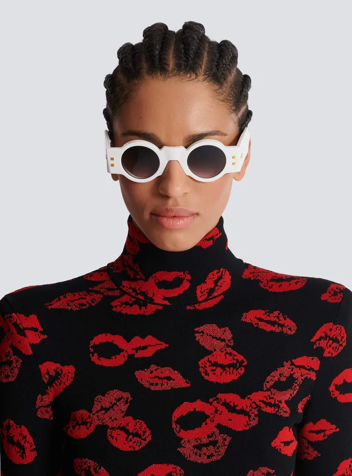Balmain Olivier Sunglasses White WomenMen Eyewear