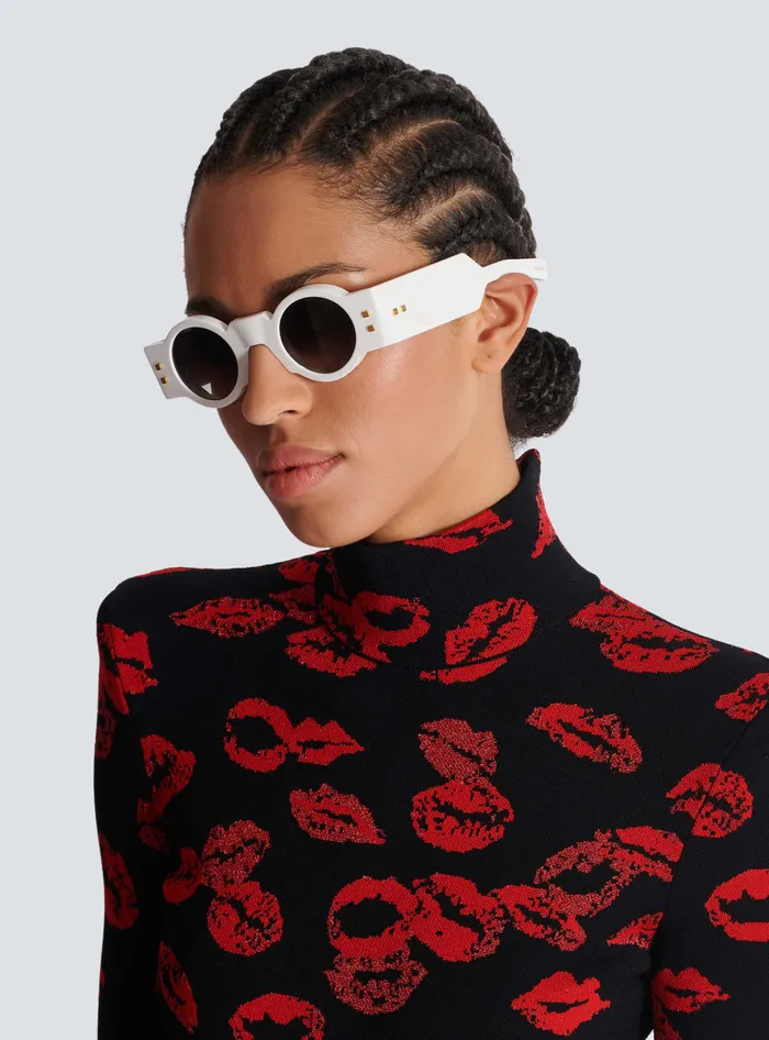 Balmain Olivier Sunglasses White WomenMen Eyewear