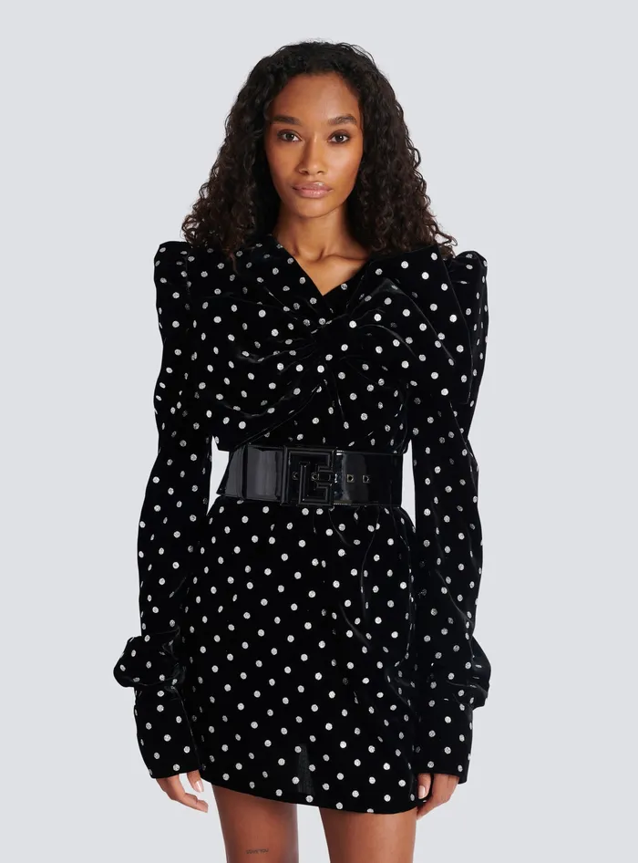 Balmain PBelt In Patent Leather Black Women Belts