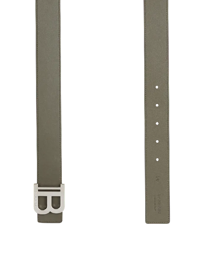 Balmain Reversible Leather BBelt Black Men Belts