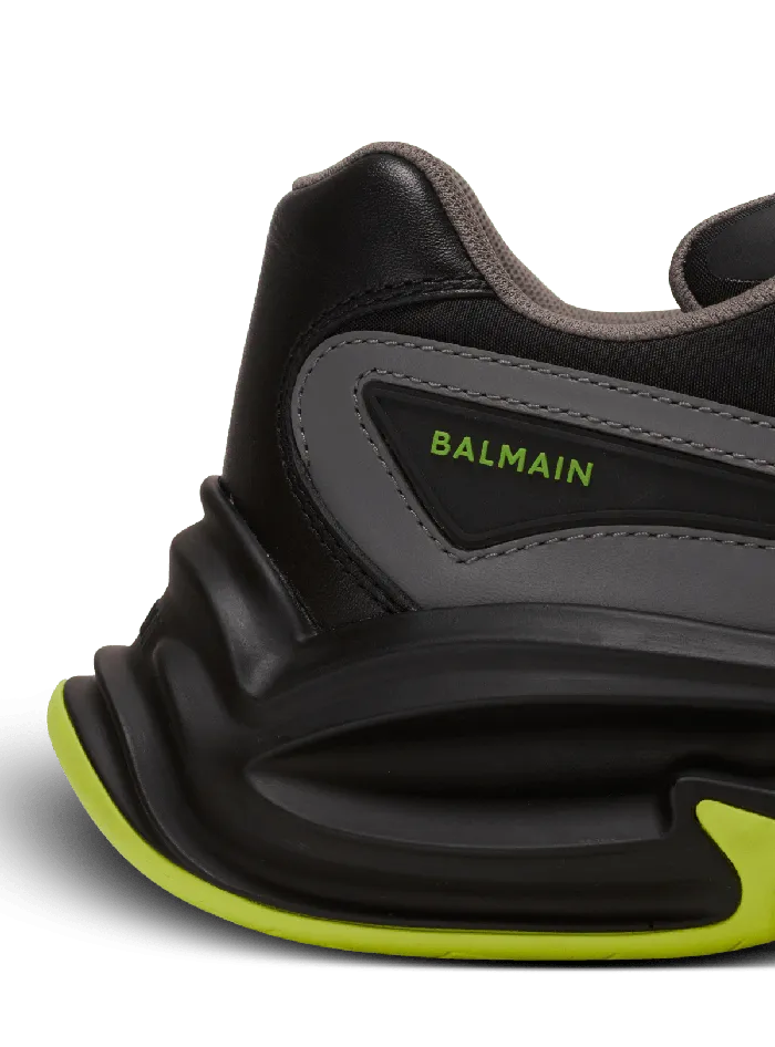 Balmain RunRow Leather And Nylon Sneakers Black Men Sneakers