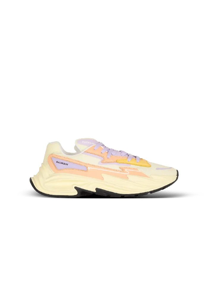 Balmain RunRow Leather And Nylon Sneakers Multicolor Women Sneakers