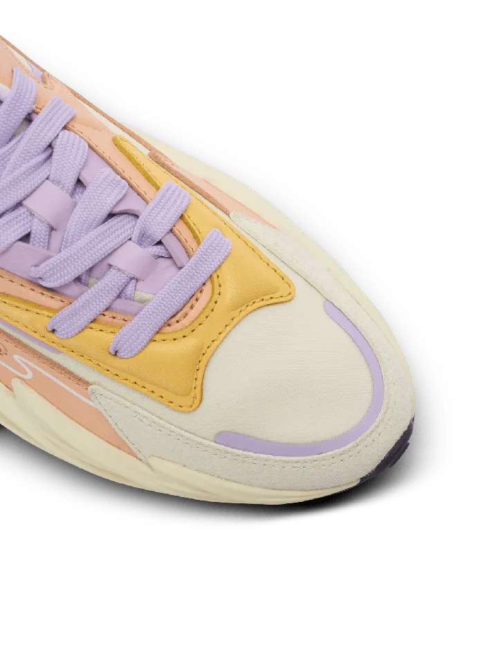 Balmain RunRow Leather And Nylon Sneakers Multicolor Women Sneakers