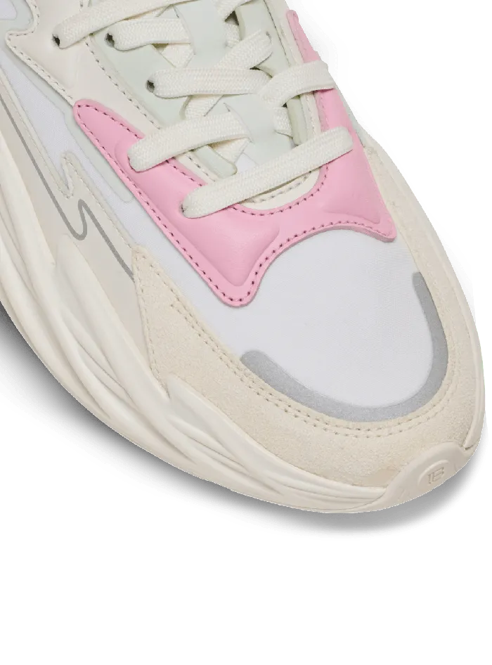 Balmain RunRow Leather And Nylon Sneakers White Women Sneakers