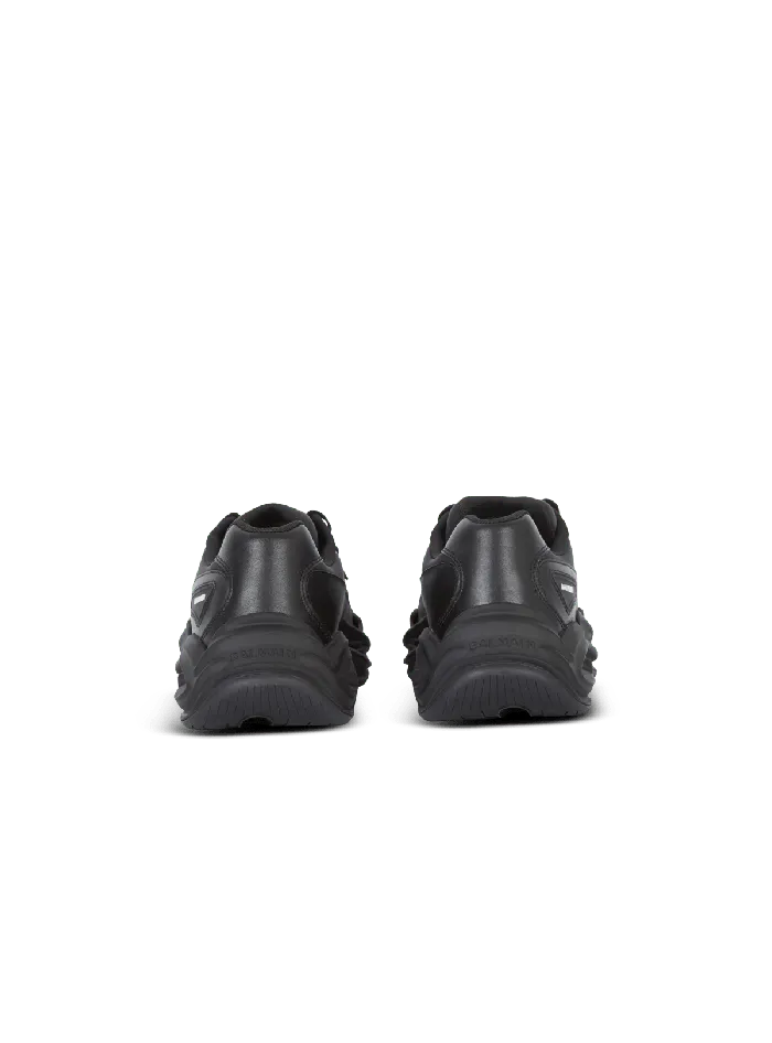 Balmain RunRow Leather Sneakers Black Women Sneakers