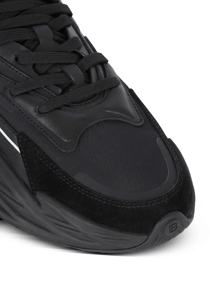 Balmain RunRow Leather Sneakers Black Women Sneakers