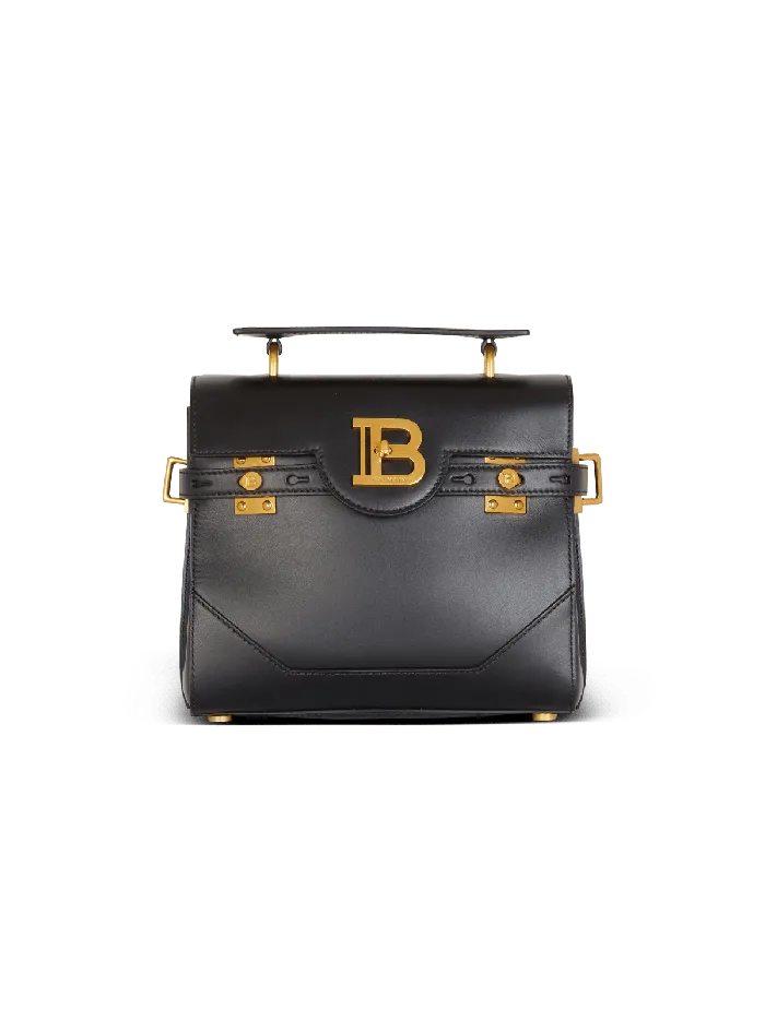 Balmain Smooth Leather BBuzz 23 Bag Black Women Handbags