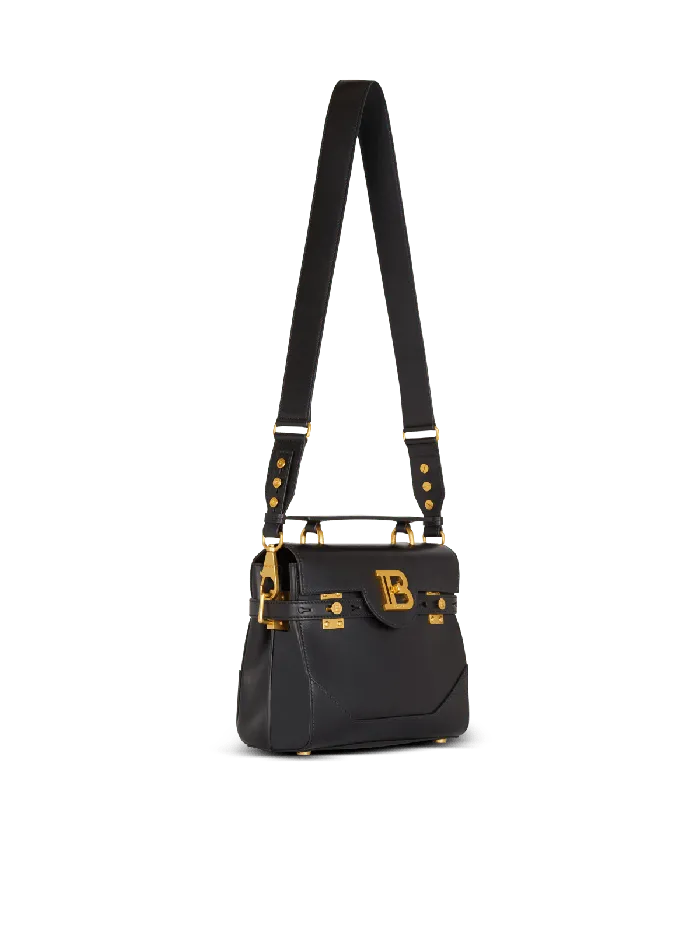 Balmain Smooth Leather BBuzz 23 Bag Black Women Handbags
