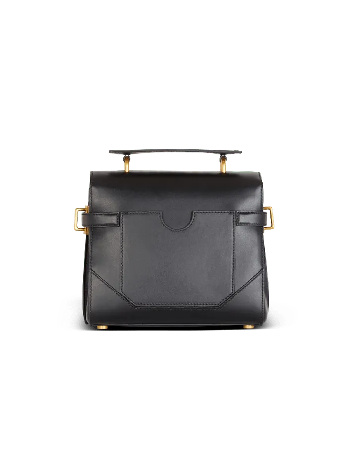 Balmain Smooth Leather BBuzz 23 Bag Black Women Handbags