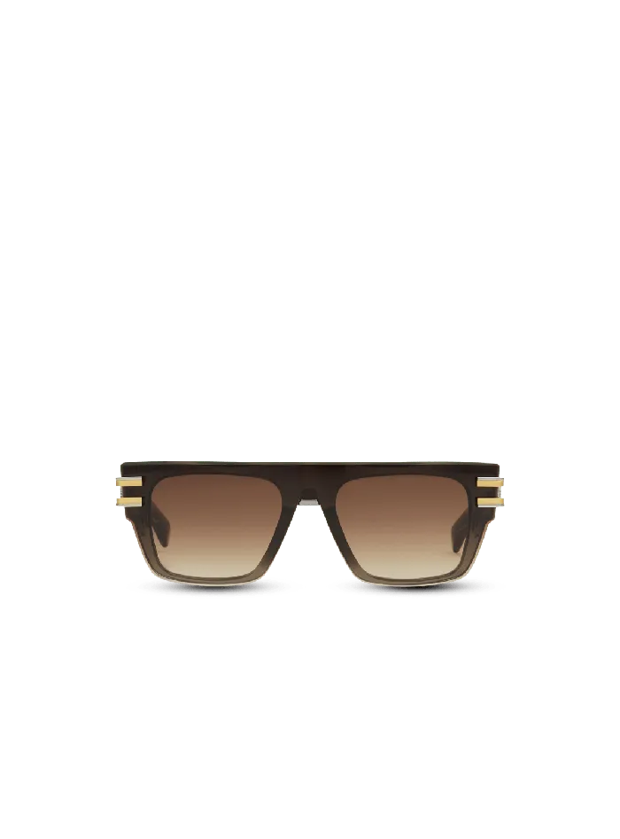 Balmain Soldat Sunglasses Brown WomenMen Eyewear