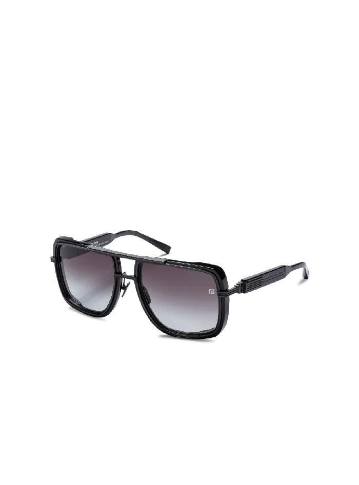 Balmain Soldier Sunglasses Black WomenMen Eyewear