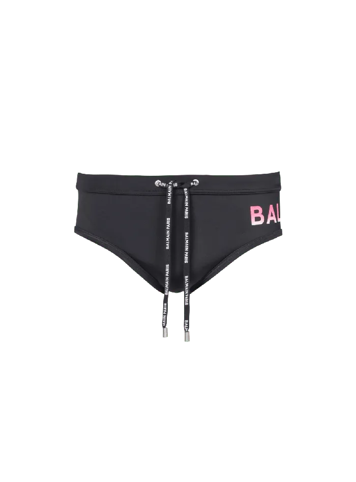 Balmain Swim Bottoms Black Men Swimwear