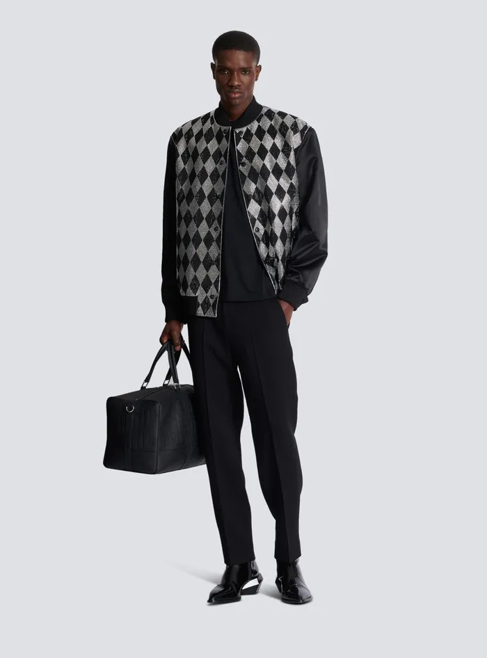 Balmain Tshirt With Embroidery On The Neckline Black Men TShirts