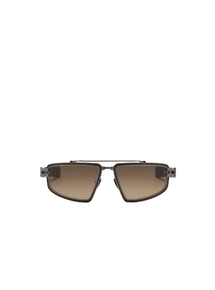 Balmain Titan Sunglasses Brown WomenMen Eyewear