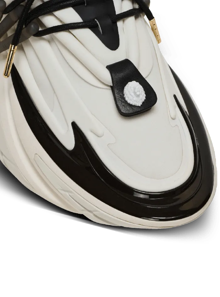 Balmain Unicorn Low Sneakers In Neoprene And Calfskin White Women Sneakers