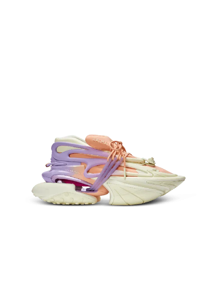 Balmain Unicorn Lowtop Sneakers In Neoprene And Calfskin Multicolor Women Sneakers Balmain Unicorn Lowtop Sneakers In Neoprene And Calfskin Multicolor Women Sneakers