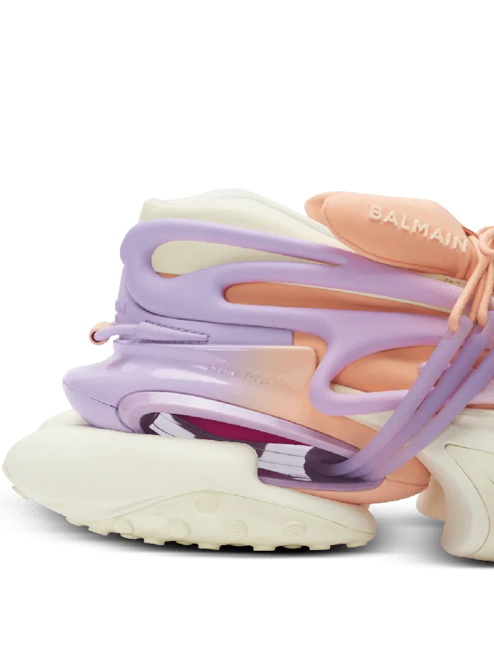 Balmain Unicorn Lowtop Sneakers In Neoprene And Calfskin Multicolor Women Sneakers