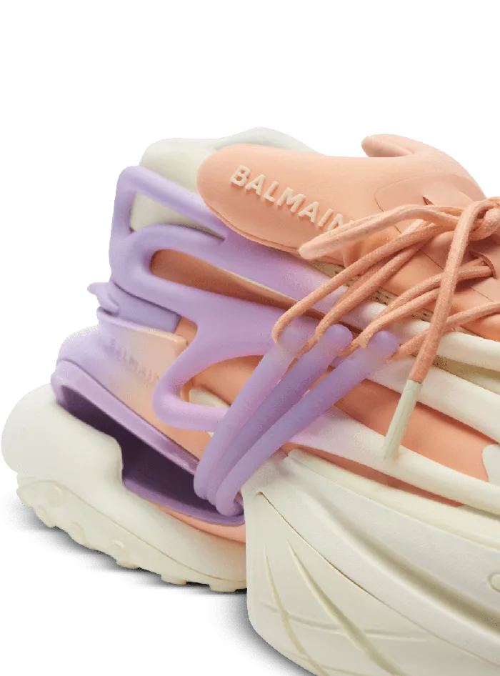 Balmain Unicorn Lowtop Sneakers In Neoprene And Calfskin Multicolor Women Sneakers