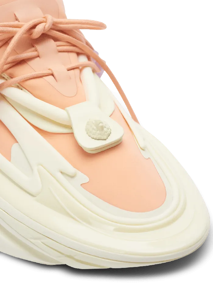Balmain Unicorn Lowtop Sneakers In Neoprene And Calfskin Multicolor Women Sneakers