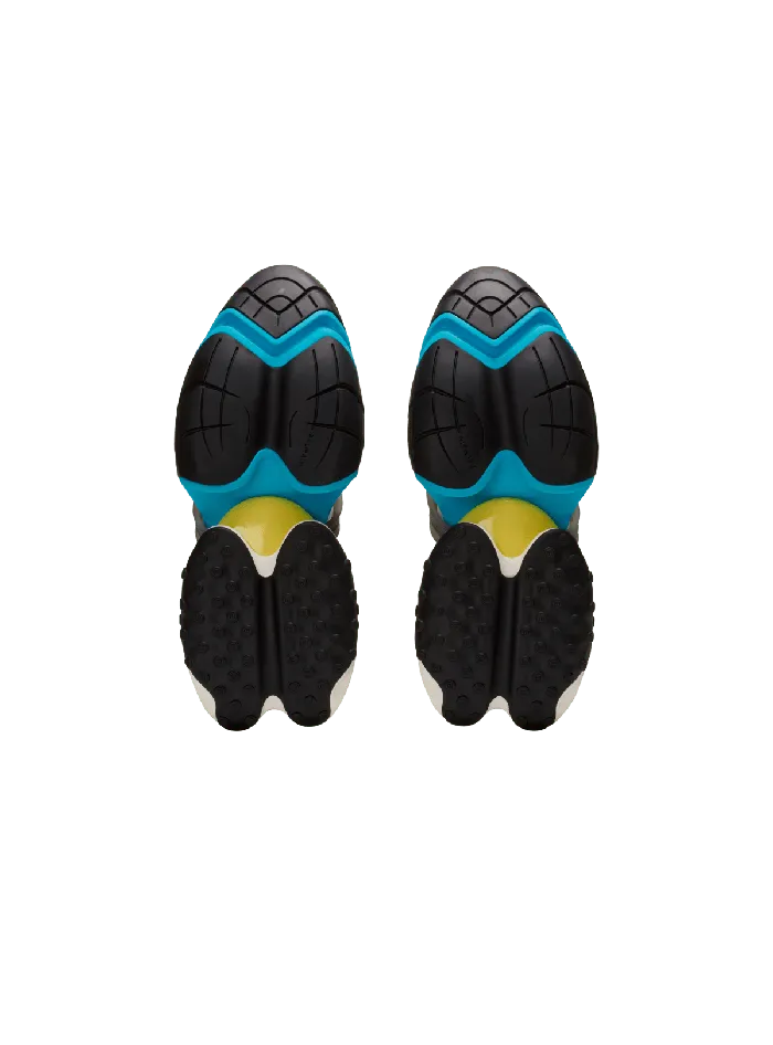 Balmain Unicorn Low Trainers In Neoprene And Calfskin Multicolor Men Sneakers