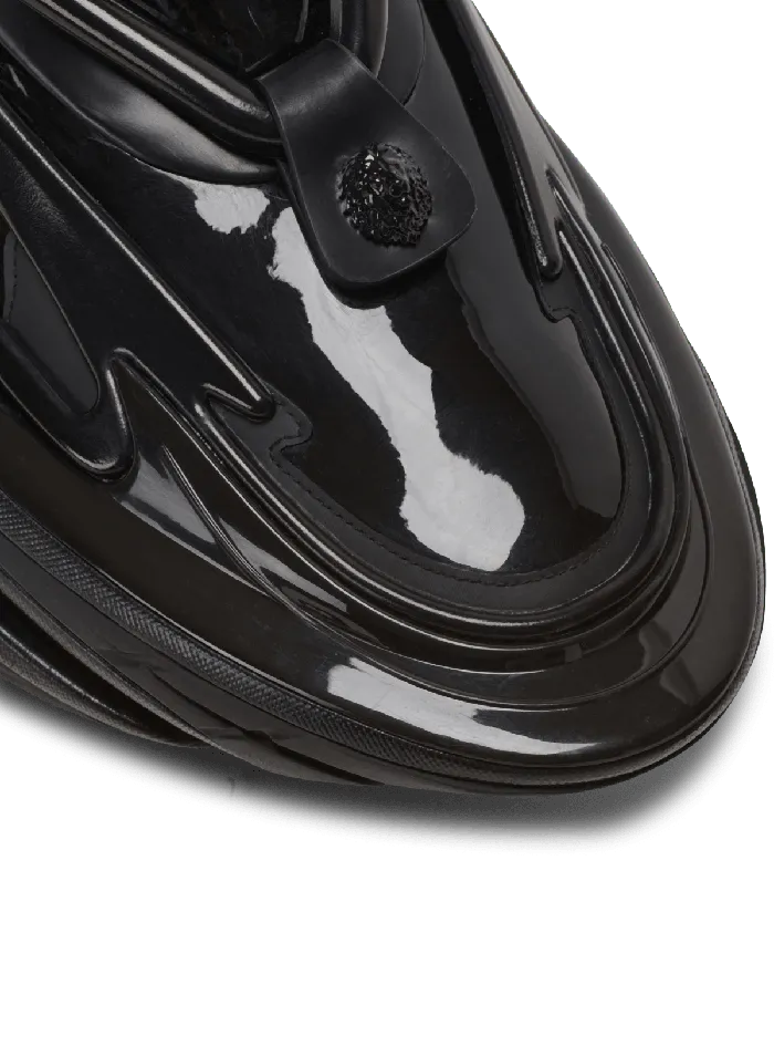 Balmain Unicorn Main Lab Patent Leather Sneakers Black Men Sneakers