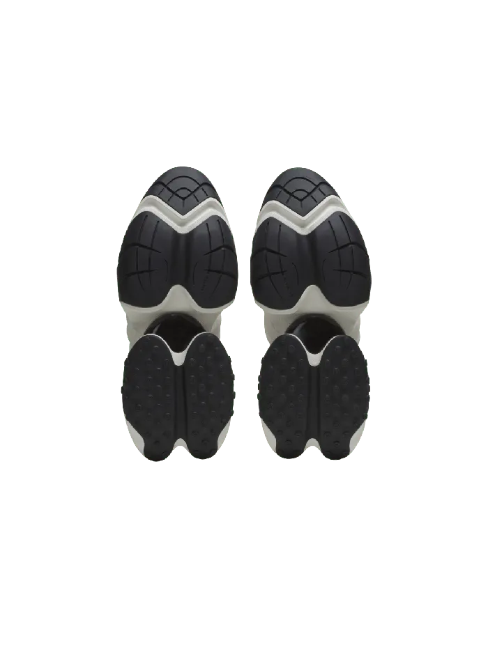 Balmain Unicorn Sneakers In Twotone Neoprene And Leather Black Women Sneakers