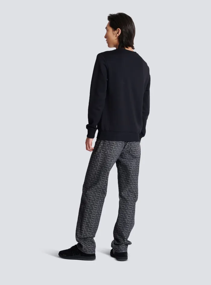 Balmain Vintage Sweatshirt Black Men Sweatshirts