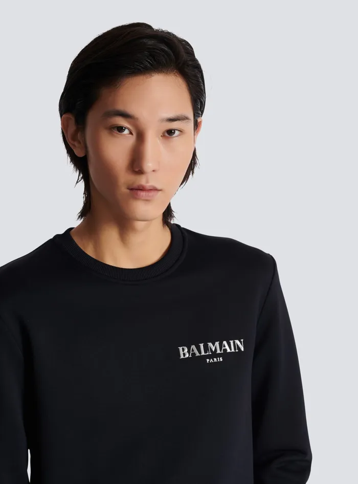 Balmain Vintage Sweatshirt Black Men Sweatshirts
