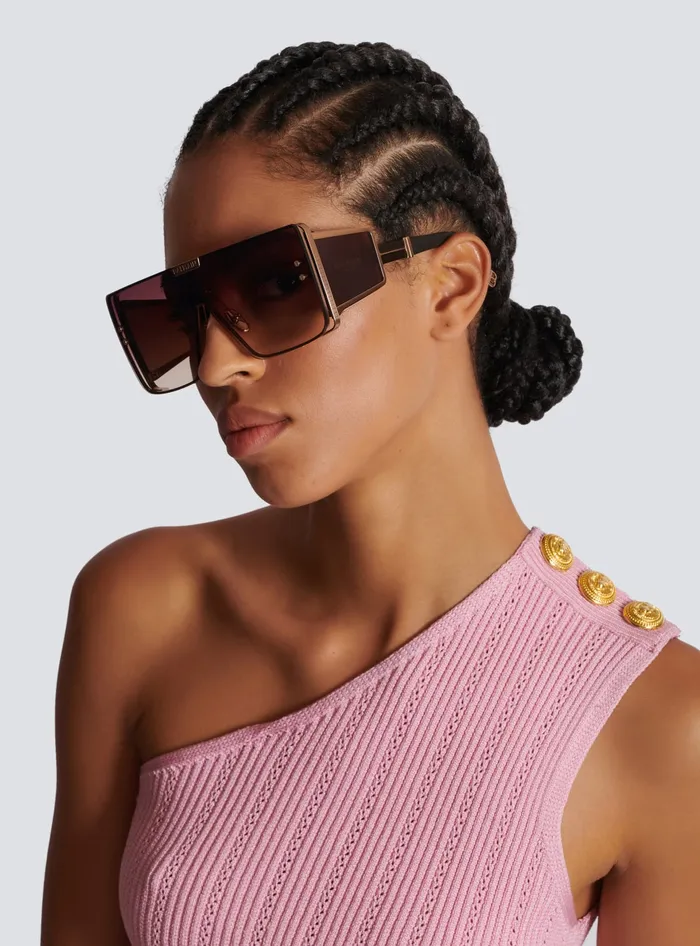 Balmain Wonder Boy Sunglasses Brown WomenMen Eyewear