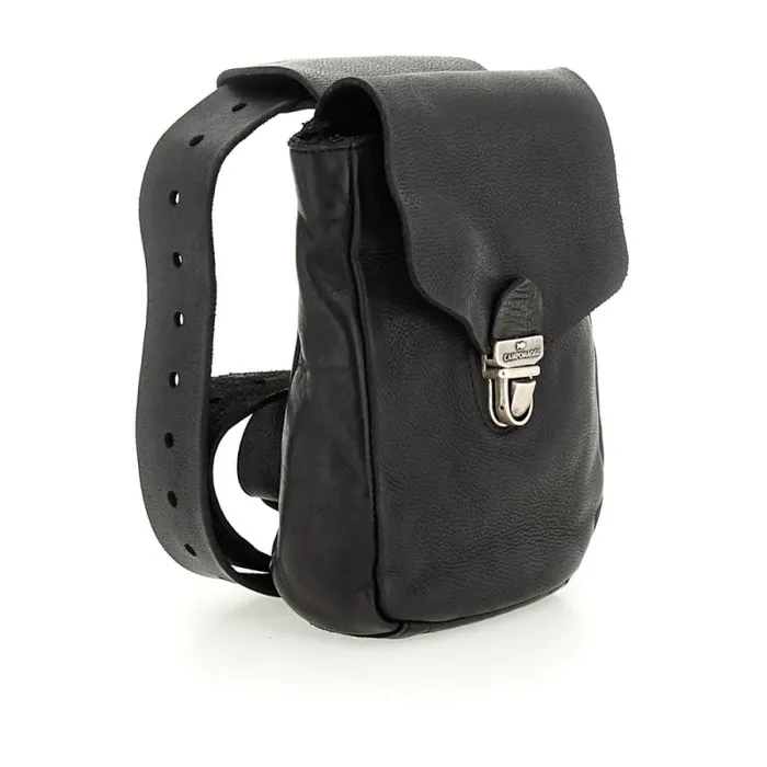 Belt Bags WomenMen Campomaggi Arenite Black Belt Bags WomenMen Campomaggi Arenite Black