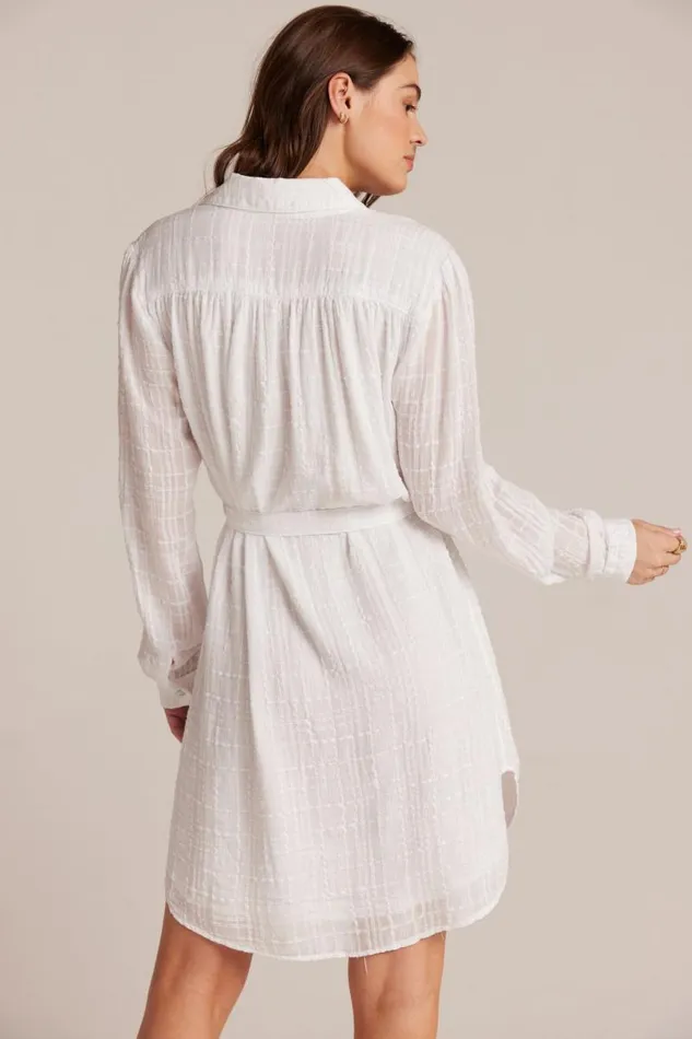 Belted Hidden Placket Dress 8211 White Women Bella Dahl Mini Dresses Belted Hidden Placket Dress 8211 White Women Bella Dahl Mini Dresses