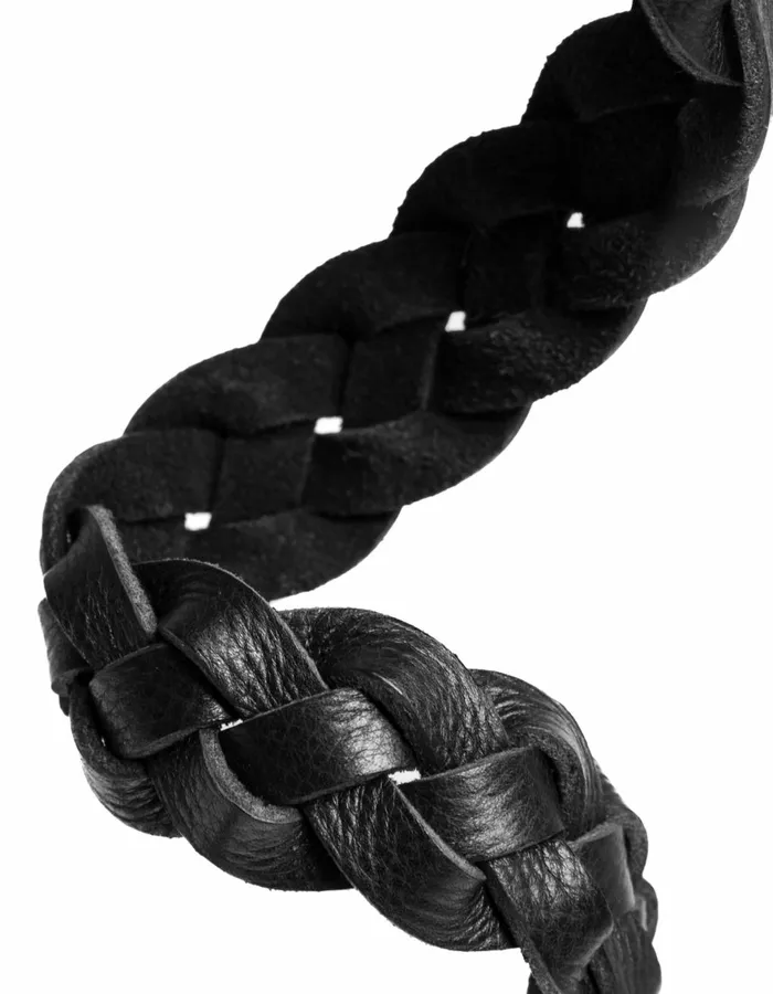 Belts Men Les Deux Victor Braided Belt 8211 BlackBlack