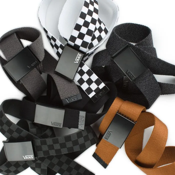 Belts Men Vans Deppster Web Belt Blackcharcoal