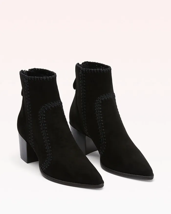 Black Suede Bootie 8211 Benta Bootie 60 Suede Black 8211 Suede Boots Alexandre Birman Black Women Alexandre Birman Boots