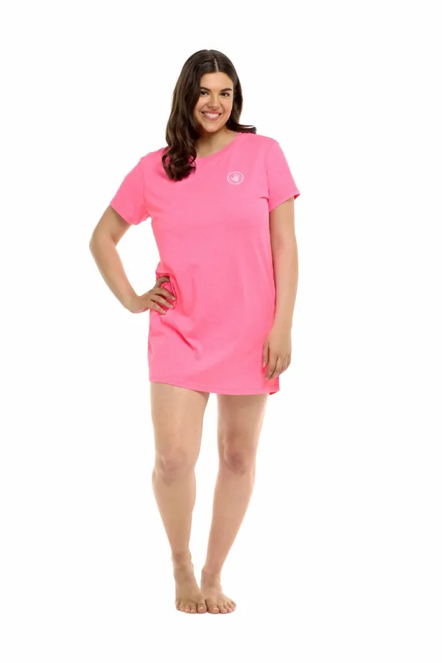 Body Glove CoverUps Brielle TShirt Dress 8211 Bubble Gum Heather 8211 Women