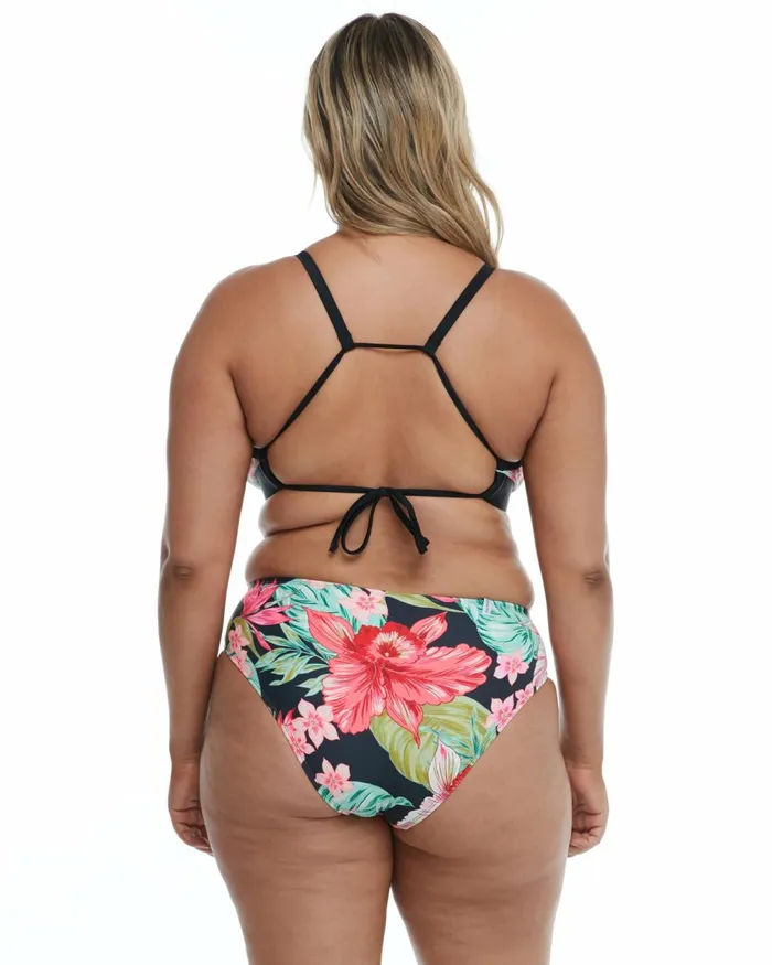 Body Glove DF Cup Tops Isla Foca Plus Size Drew Fixed Triangle Bikini Top 8211 Black 8211 Women