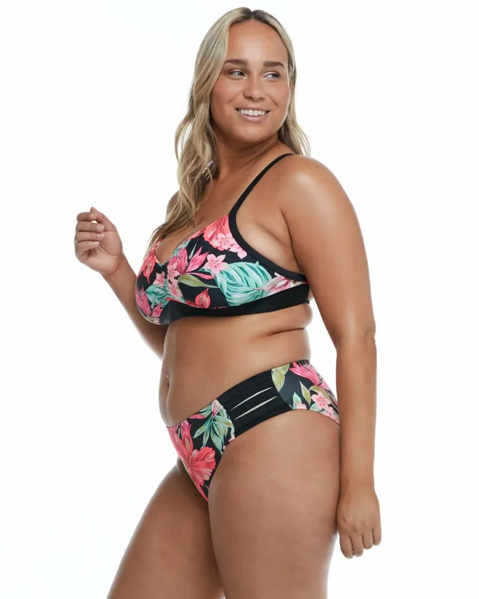 Body Glove DF Cup Tops Isla Foca Plus Size Drew Fixed Triangle Bikini Top 8211 Black 8211 Women