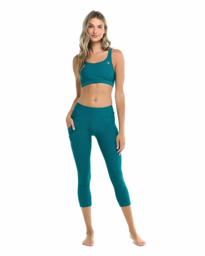 Body Glove Gym To Swim Smoothies Vigor CrossOver Capri 8211 Kingfisher 8211 Women