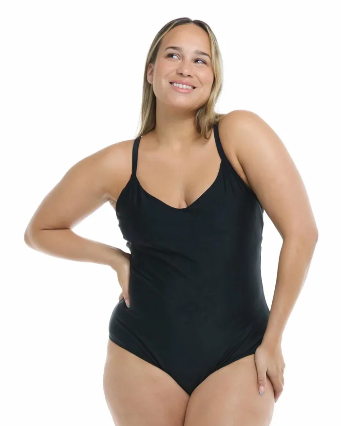 Body Glove OnePieces Smoothies Sandbar Plus Size OnePiece Swimsuit 8211 Black 8211 Women