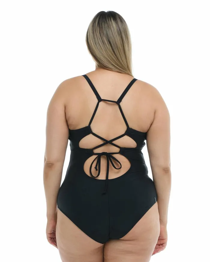 Body Glove OnePieces Smoothies Sandbar Plus Size OnePiece Swimsuit 8211 Black 8211 Women