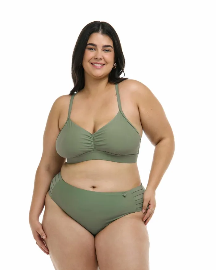 Body Glove Plus Size Swimwear Smoothies Drew Plus Size Fixed Triangle Bikini Top 8211 Cactus 8211 Women
