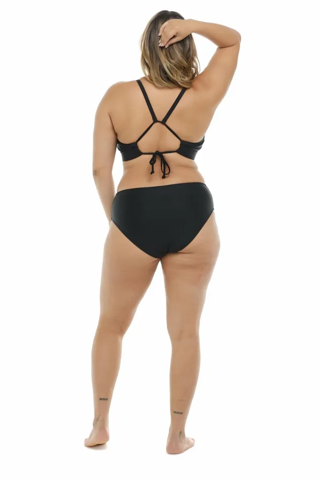 Body Glove Plus Size Swimwear Smoothies Retro Plus Size Swim Top 8211 Black 8211 Women