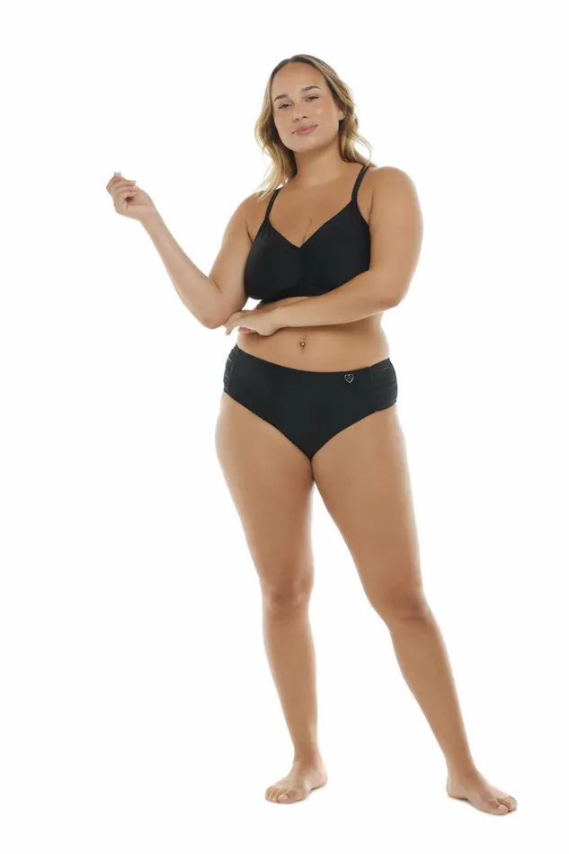 Body Glove Plus Size Swimwear Smoothies Retro Plus Size Swim Top 8211 Black 8211 Women