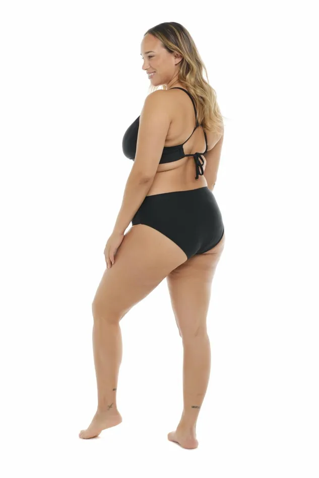 Body Glove Plus Size Swimwear Smoothies Retro Plus Size Swim Top 8211 Black 8211 Women