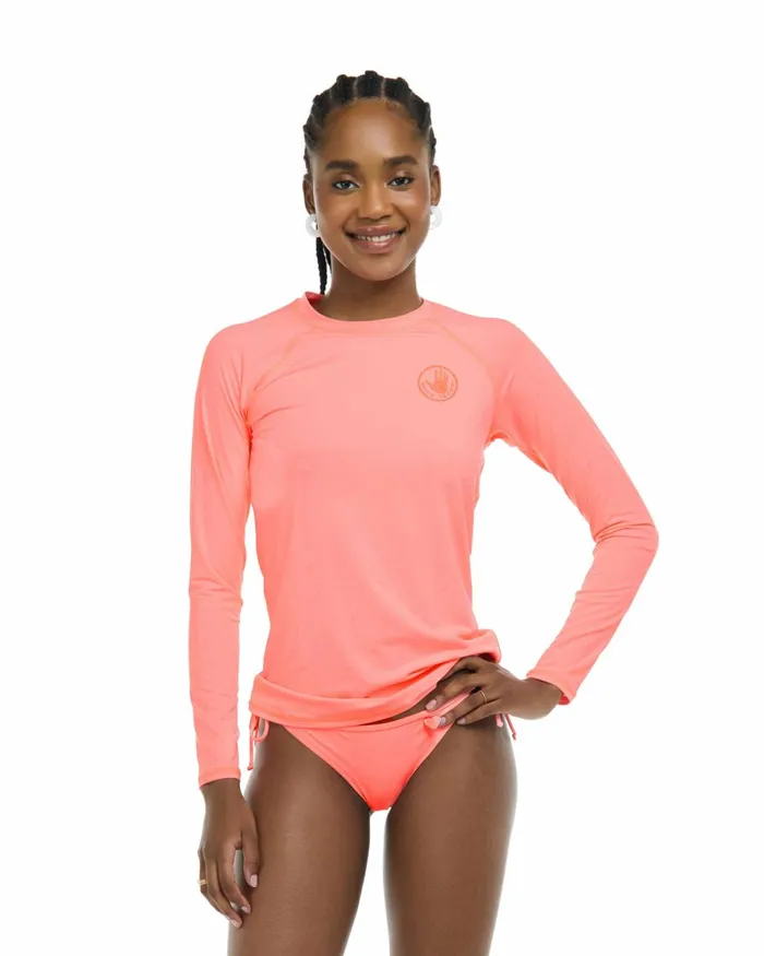 Body Glove Rash Guards Sun Protection Smoothies Sleek Long Sleeve Rashguard 8211 Coral 8211 Women Body Glove Rash Guards Sun Protection Smoothies Sleek Long Sleeve Rashguard 8211 Coral 8211 Women